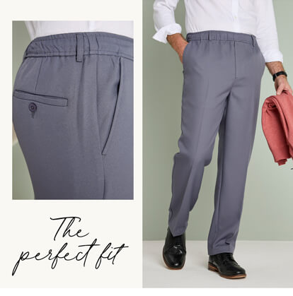 Pegasus Twill Trouser With Hidden Stretch Waist - MT005